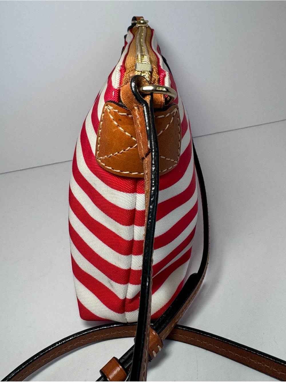 Dooney & Bourke Sullivan Coated Cotton Crossbody Pouchette. - Picture 6 of 11